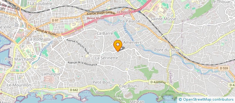 localisation de l'entreprise MONSIEUR AMAURY ABELLO  TOULON