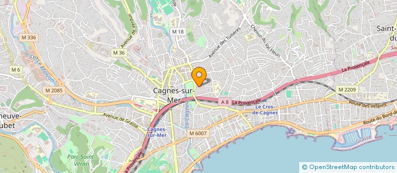 localisation de l'entreprise MONSIEUR AMAURY ADRAR à CAGNES-SUR-MER