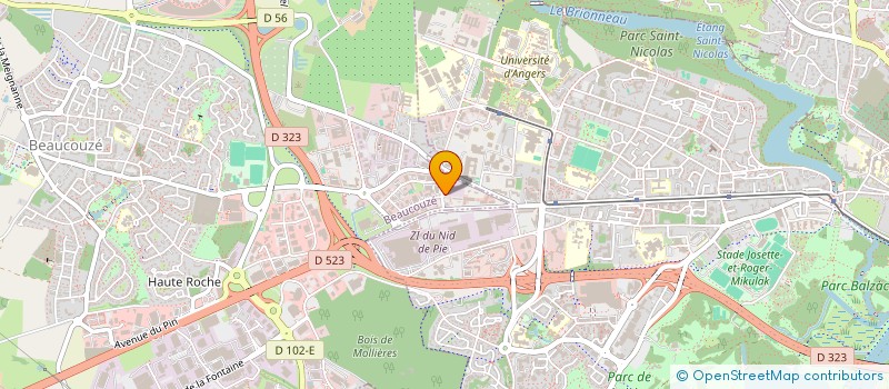 localisation de l'entreprise MONSIEUR AMAURY ARNAUD  BEAUCOUZE