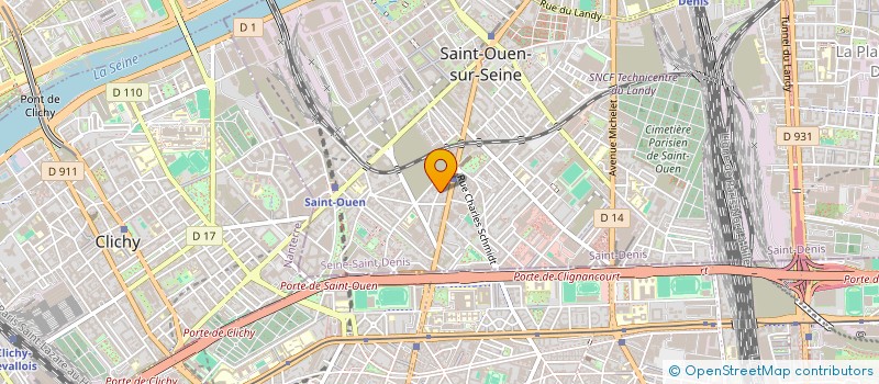 localisation de l'entreprise MONSIEUR AMAURY AUNE à SAINT-OUEN-SUR-SEINE