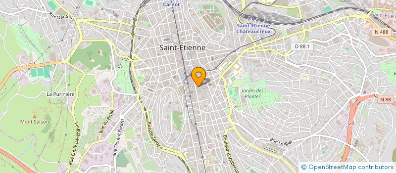 localisation de l'entreprise MONSIEUR AMAURY BARBOU DES COURIERES  SAINT-ETIENNE