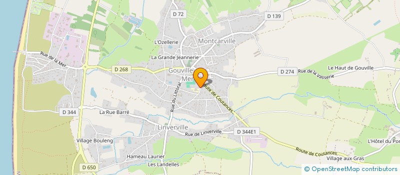 localisation de l'entreprise MONSIEUR AMAURY BERNARD  GOUVILLE-SUR-MER