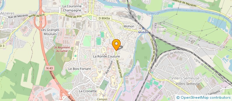 localisation de l'entreprise MONSIEUR AMAURY BERNIER  CHARLEVILLE-MEZIERES