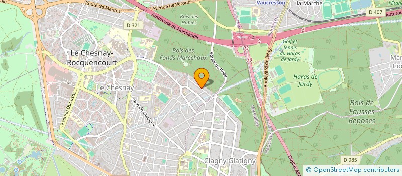 localisation de l'entreprise MONSIEUR AMAURY BES DE BERC  LE CHESNAY-ROCQUENCOURT