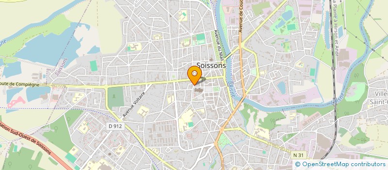 localisation de l'entreprise MONSIEUR AMAURY BONDUELLE à SOISSONS
