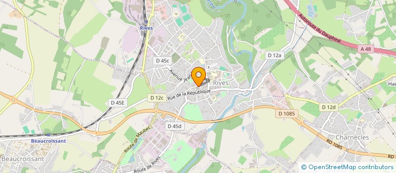 localisation de l'entreprise MONSIEUR AMAURY BOUDROT  RIVES