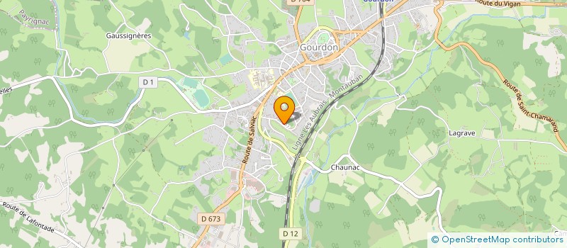 localisation de l'entreprise MONSIEUR AMAURY BOURGUET  GOURDON