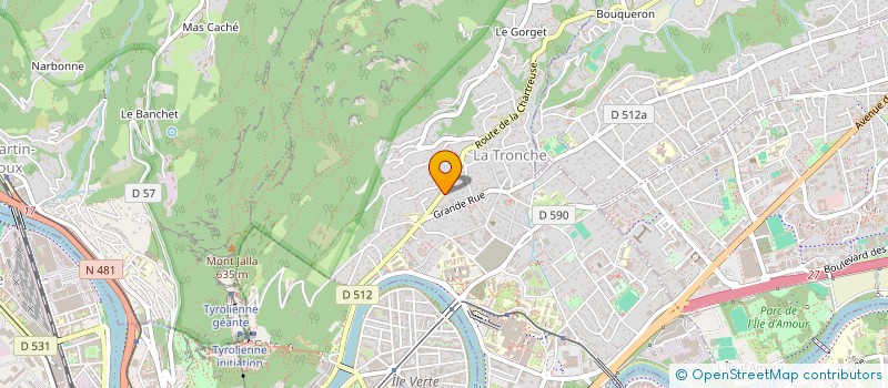 localisation de l'entreprise MONSIEUR AMAURY BRUEL  LA TRONCHE