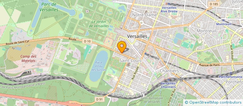 localisation de l'entreprise MONSIEUR AMAURY BRUNEAU à VERSAILLES