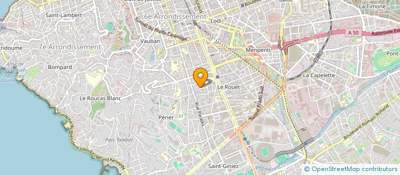localisation de l'entreprise MONSIEUR AMAURY CHAMBON  MARSEILLE