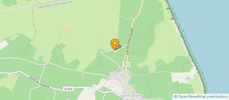 localisation de l'entreprise MONSIEUR AMAURY CHARRIER  SAINT-SEURIN-DE-CADOURNE