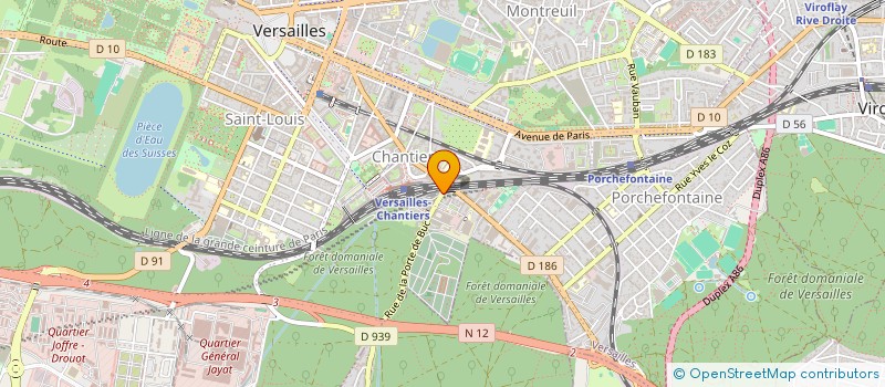 localisation de l'entreprise MONSIEUR AMAURY D'UTRUY à VERSAILLES