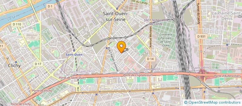 localisation de l'entreprise MONSIEUR AMAURY DA PONTE à SAINT-OUEN-SUR-SEINE