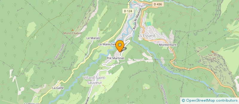 localisation de l'entreprise MONSIEUR AMAURY DARMEY  SAINT-CLAUDE