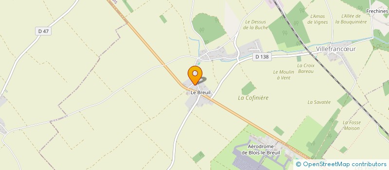 localisation de l'entreprise MONSIEUR AMAURY DAVEAU  VILLEFRANCUR