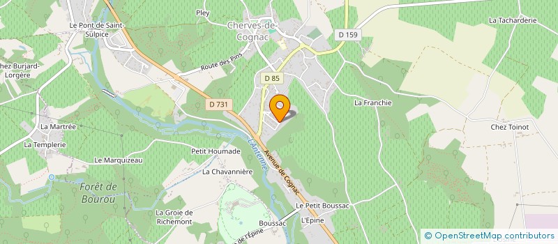 localisation de l'entreprise MONSIEUR AMAURY DE GILLES à VAL-DE-COGNAC