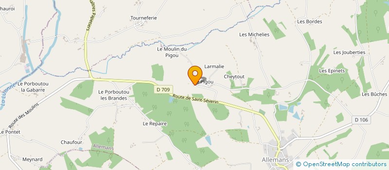 localisation de l'entreprise MONSIEUR AMAURY DELAUNOIS à ALLEMANS