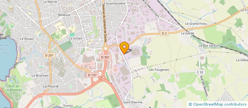 localisation de l'entreprise MONSIEUR AMAURY DESJARDIN  SAINT-MALO