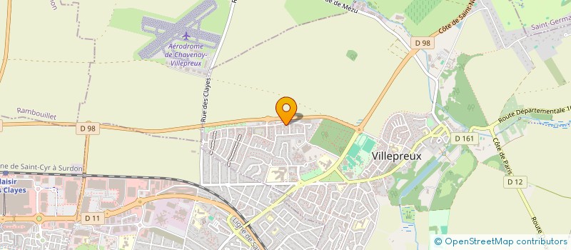 localisation de l'entreprise MONSIEUR AMAURY DOUCET  VILLEPREUX
