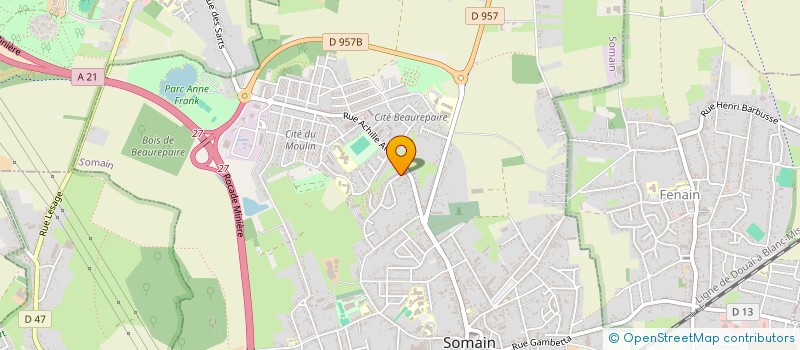 localisation de l'entreprise MONSIEUR AMAURY DUCROCQ  SOMAIN