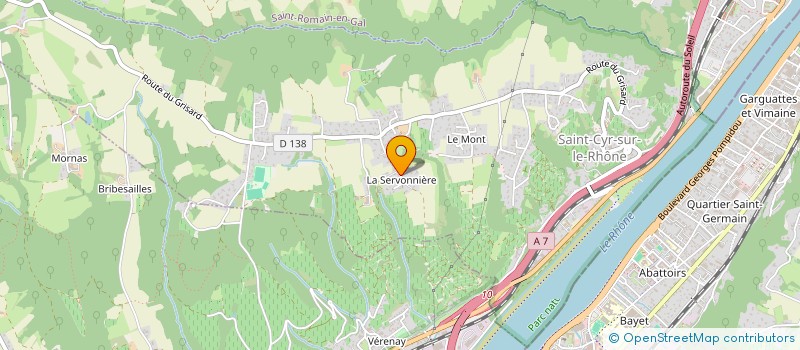 localisation de l'entreprise MONSIEUR AMAURY DUMOND  SAINT-CYR-SUR-LE-RHONE