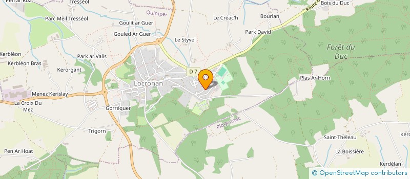 localisation de l'entreprise MONSIEUR AMAURY EBERLE  LOCRONAN