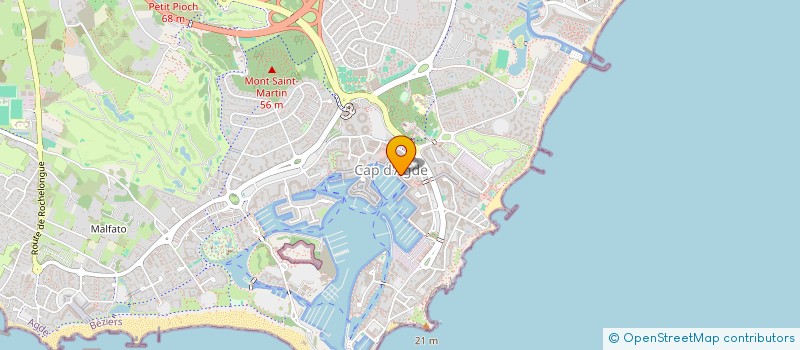 localisation de l'entreprise MONSIEUR AMAURY FABRE  AGDE