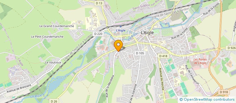 localisation de l'entreprise MONSIEUR AMAURY FAVIER à L'AIGLE