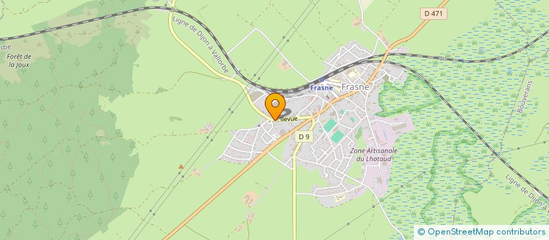 localisation de l'entreprise MONSIEUR AMAURY FERRO  FRASNE