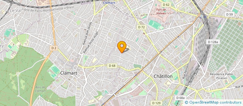 localisation de l'entreprise MONSIEUR AMAURY FOUILLADE  CHATILLON