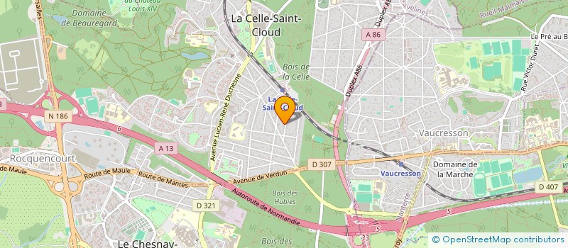 localisation de l'entreprise MONSIEUR AMAURY GAGNAIRE  LA CELLE-SAINT-CLOUD