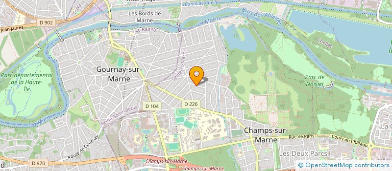 localisation de l'entreprise MONSIEUR AMAURY GIRY  CHAMPS-SUR-MARNE