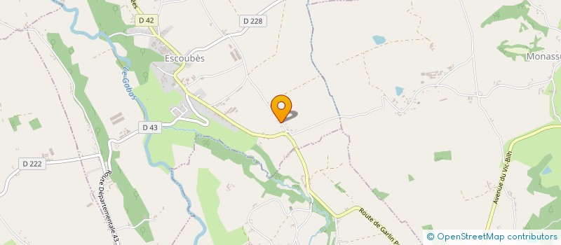 localisation de l'entreprise MONSIEUR AMAURY GONDA  ESCOUBES