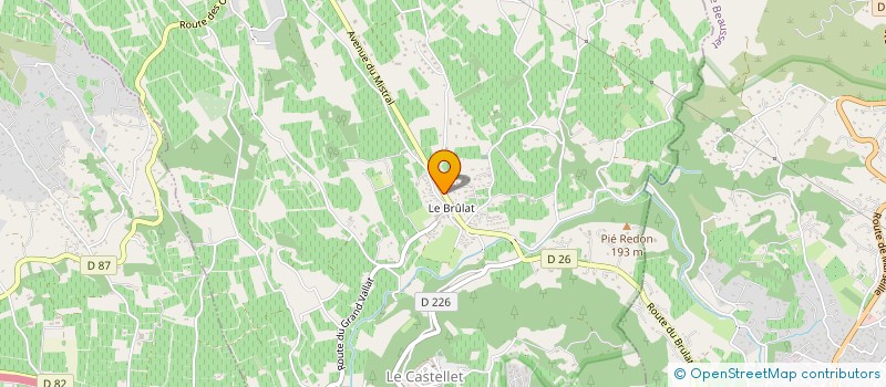 localisation de l'entreprise MONSIEUR AMAURY GRELU  LE CASTELLET