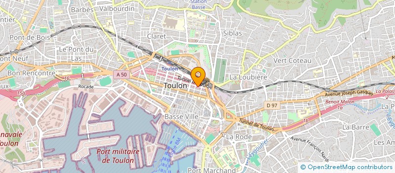 localisation de l'entreprise MONSIEUR AMAURY GUIBARD  TOULON