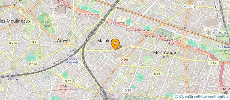 localisation de l'entreprise MONSIEUR AMAURY GUILLOTEAU  MALAKOFF