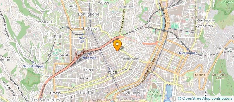 localisation de l'entreprise MONSIEUR AMAURY HENRION  NICE