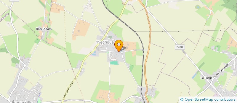 localisation de l'entreprise MONSIEUR AMAURY HONVAULT  YVECRIQUE