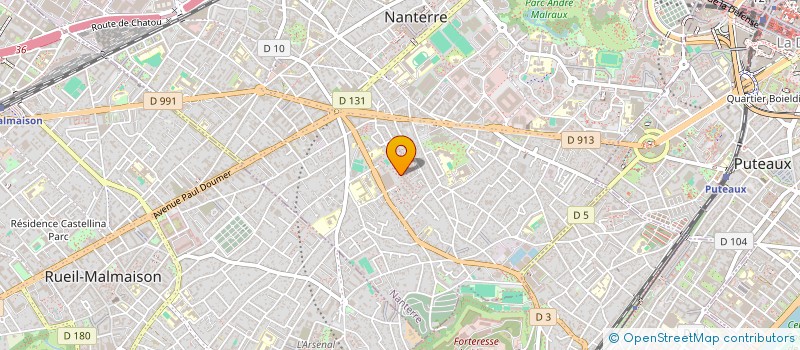 localisation de l'entreprise MONSIEUR AMAURY IKEZOUHENE  NANTERRE