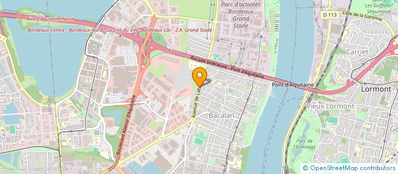 localisation de l'entreprise MONSIEUR AMAURY LAFEUILLADE  BORDEAUX