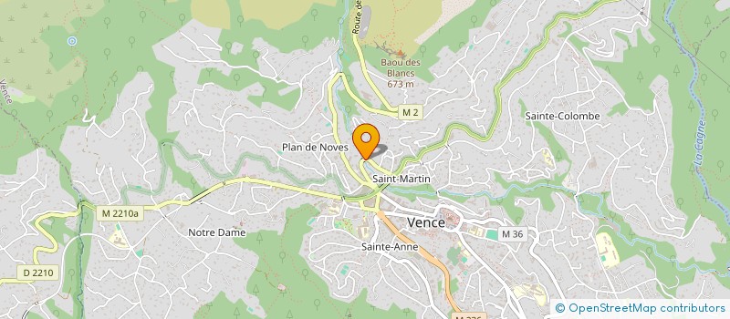 localisation de l'entreprise MONSIEUR AMAURY LAJOUX  VENCE