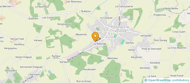 localisation de l'entreprise MONSIEUR AMAURY LE CHAFFOTEC  POMMERIT-LE-VICOMTE