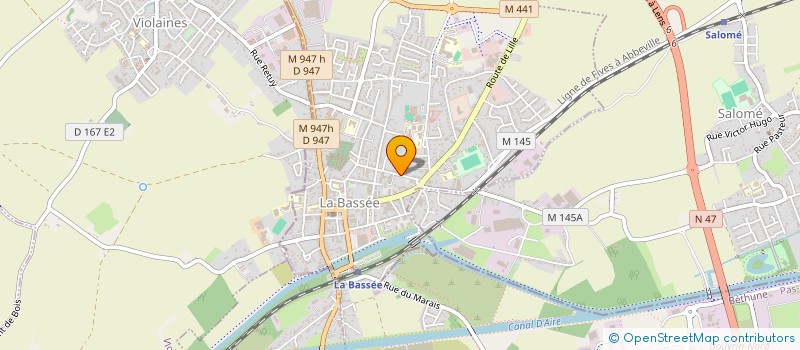 localisation de l'entreprise MONSIEUR AMAURY LECLERCQ-LESAGE  LA BASSEE