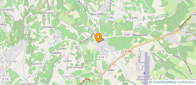 localisation de l'entreprise MONSIEUR AMAURY LECOCQ  FRONTENAS