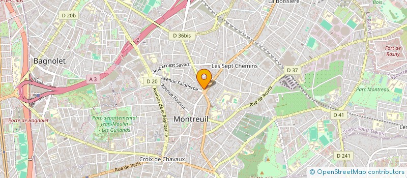 localisation de l'entreprise MONSIEUR AMAURY LEROUX à MONTREUIL