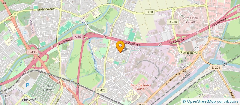 localisation de l'entreprise MONSIEUR AMAURY LEVASSEUR  ILLZACH