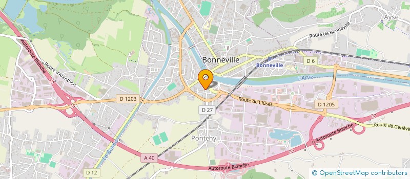 localisation de l'entreprise MONSIEUR AMAURY LORON  BONNEVILLE