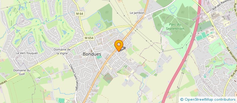 localisation de l'entreprise MONSIEUR AMAURY MANGIN  BONDUES