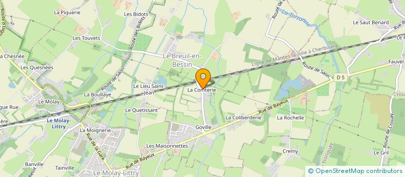 localisation de l'entreprise MONSIEUR AMAURY MARIE  LE BREUIL-EN-BESSIN