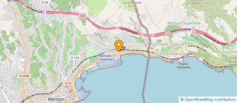 localisation de l'entreprise MONSIEUR AMAURY MARLETTE  MENTON